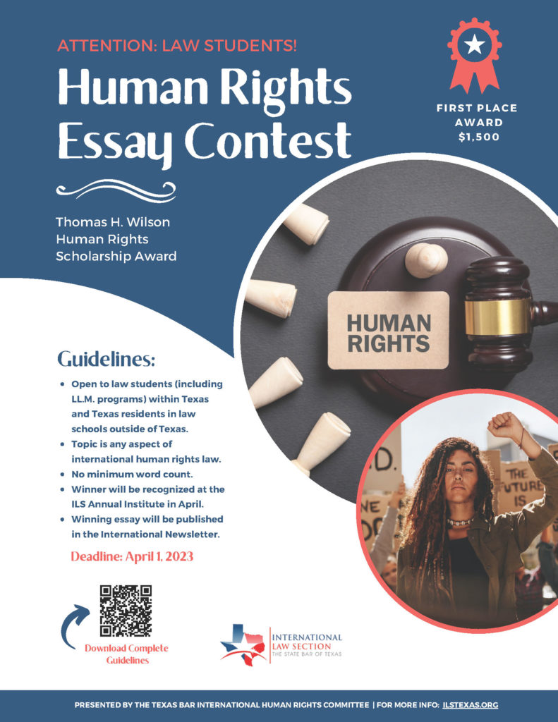 human rights essay competition 2023